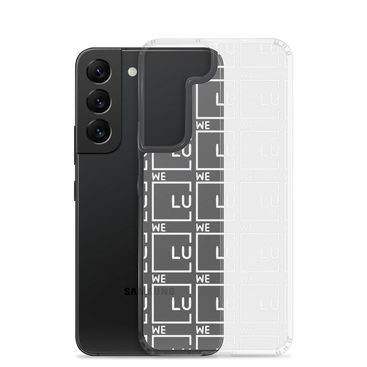WLU Clear Case for Samsung® - White Logo